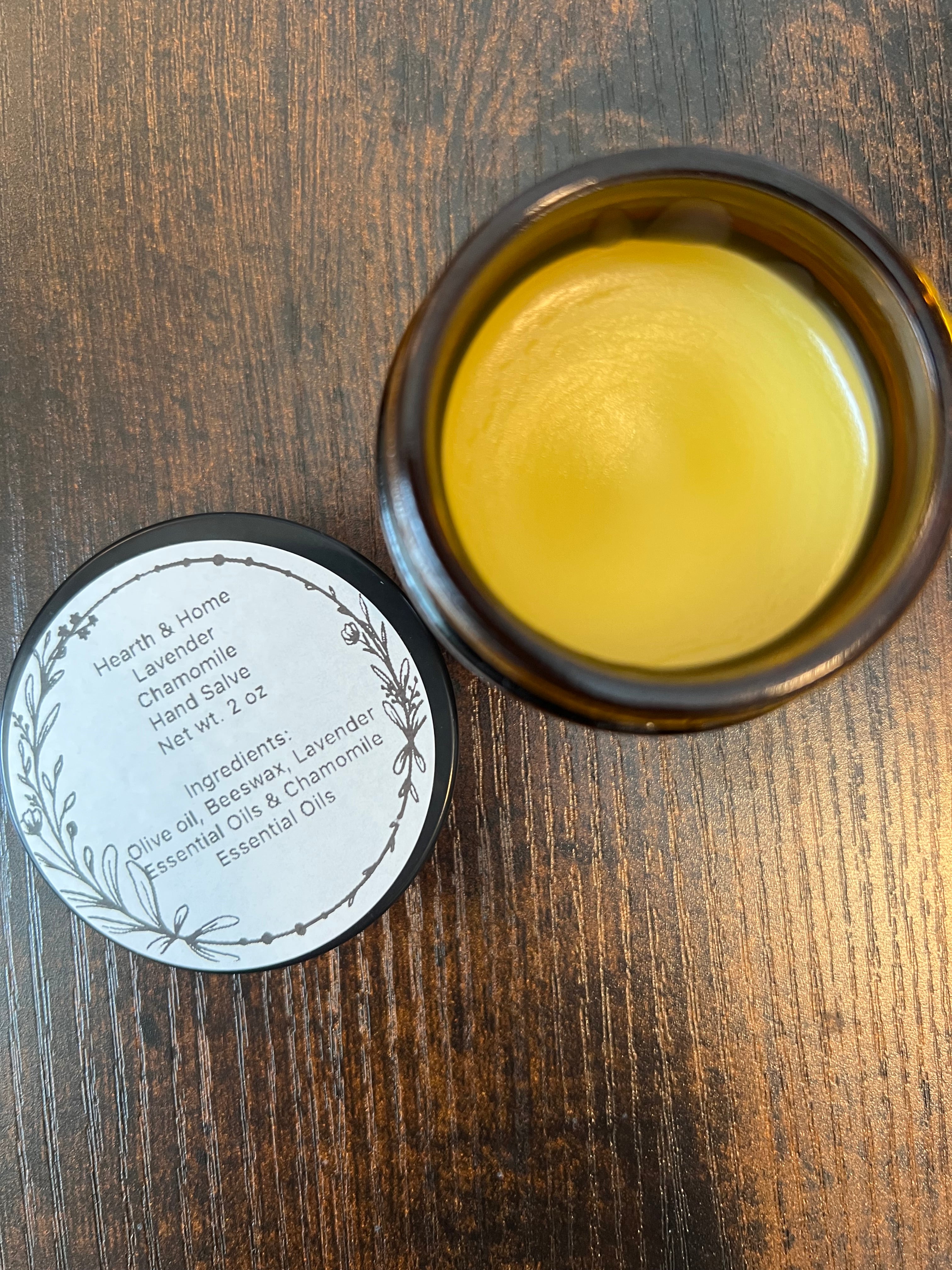 Hearth & Home Lavender Chamomile Hand Salve - Natural Beeswax - 2 oz
