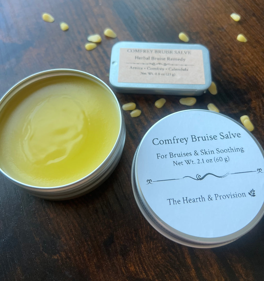 Comfrey Bruise Salve – Herbal Skin Balm for Bruises & Sore Muscles