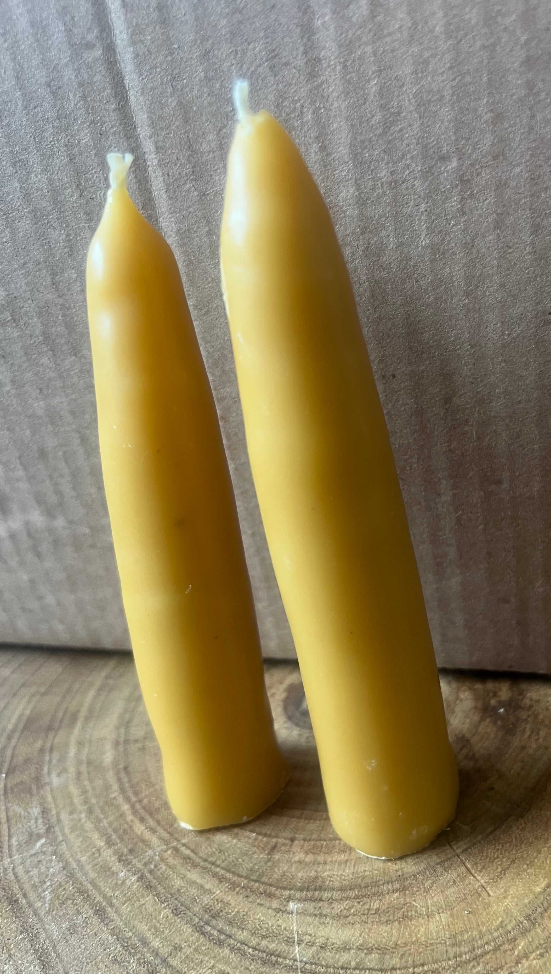 Hand-Dipped Beeswax Taper Candles | Protection & Plain | Hearth & Provision