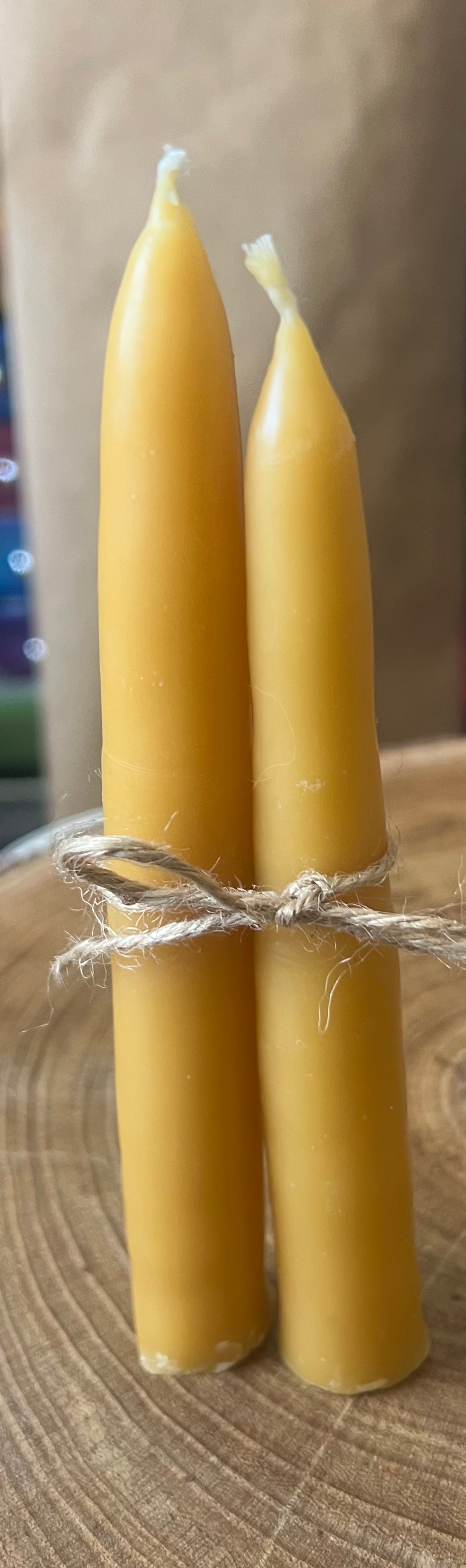 The Hearth Taper — Hand-Dipped Pure Beeswax Candle Pair