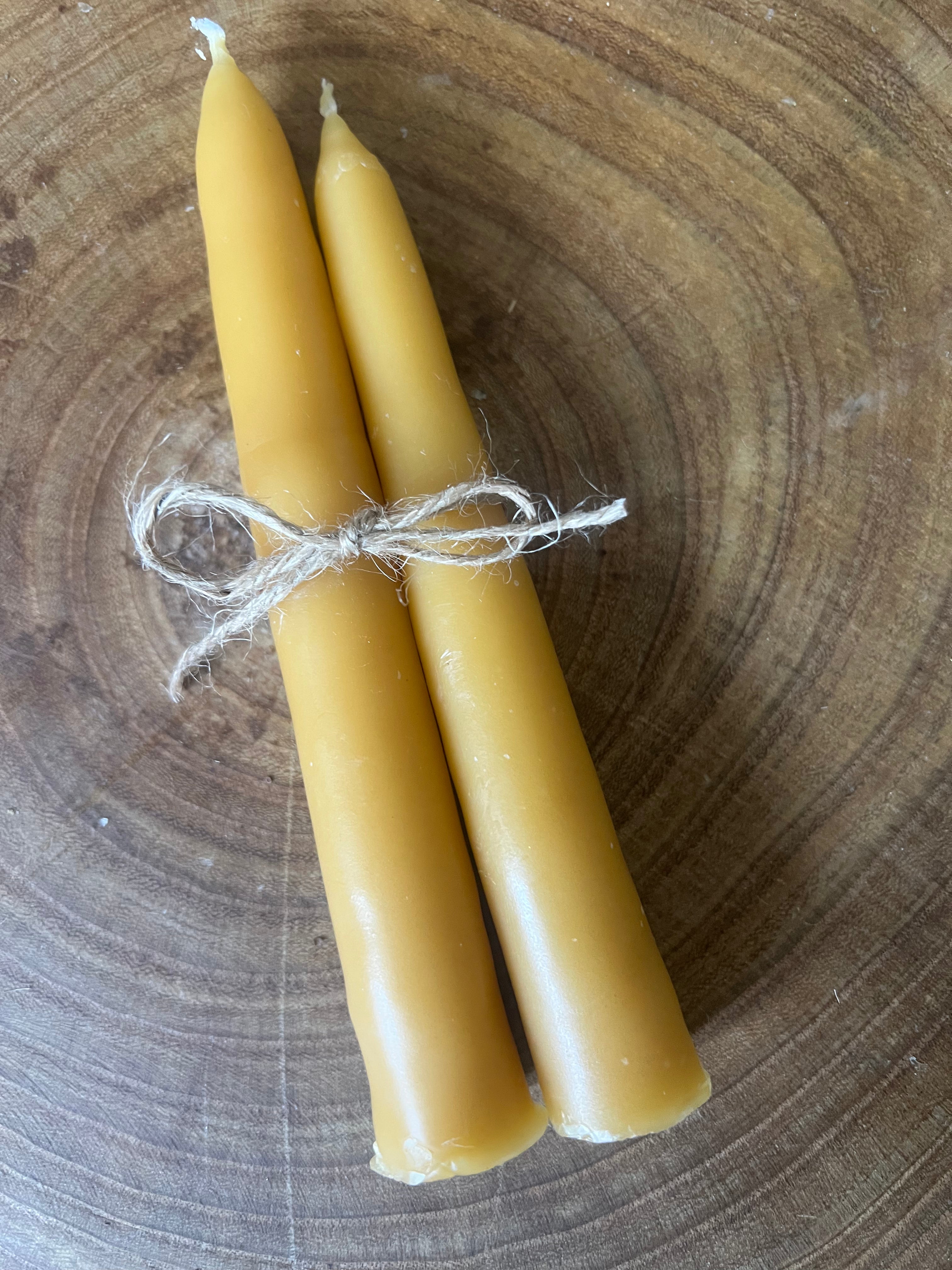 The Hearth Taper — Hand-Dipped Pure Beeswax Candle Pair