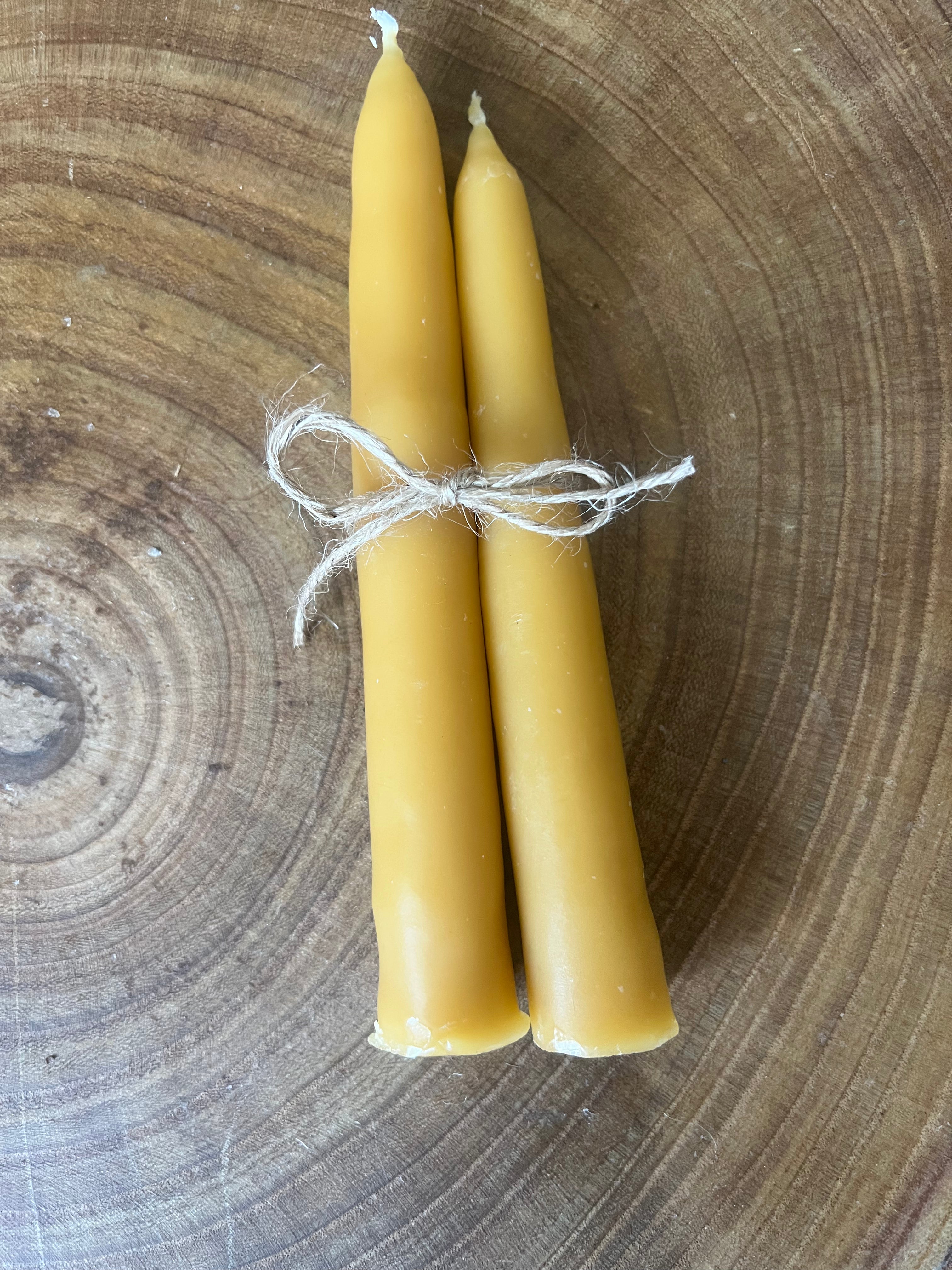 The Hearth Taper — Hand-Dipped Pure Beeswax Candle Pair